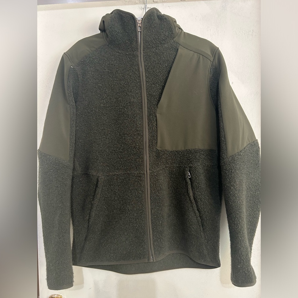 Lululemon Tundra Trek Full-Zip Wool  Blend Sherpa Fleece Hoodie Jacket M
